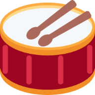 drum with drum sticks
